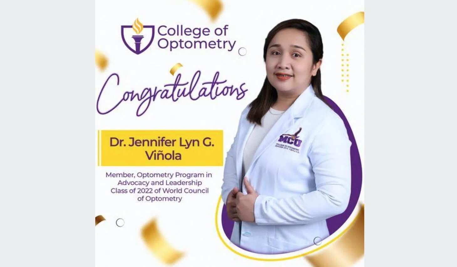 Dr. Jennifer Lyn G. Viñola was chosen to be a member of OPAL