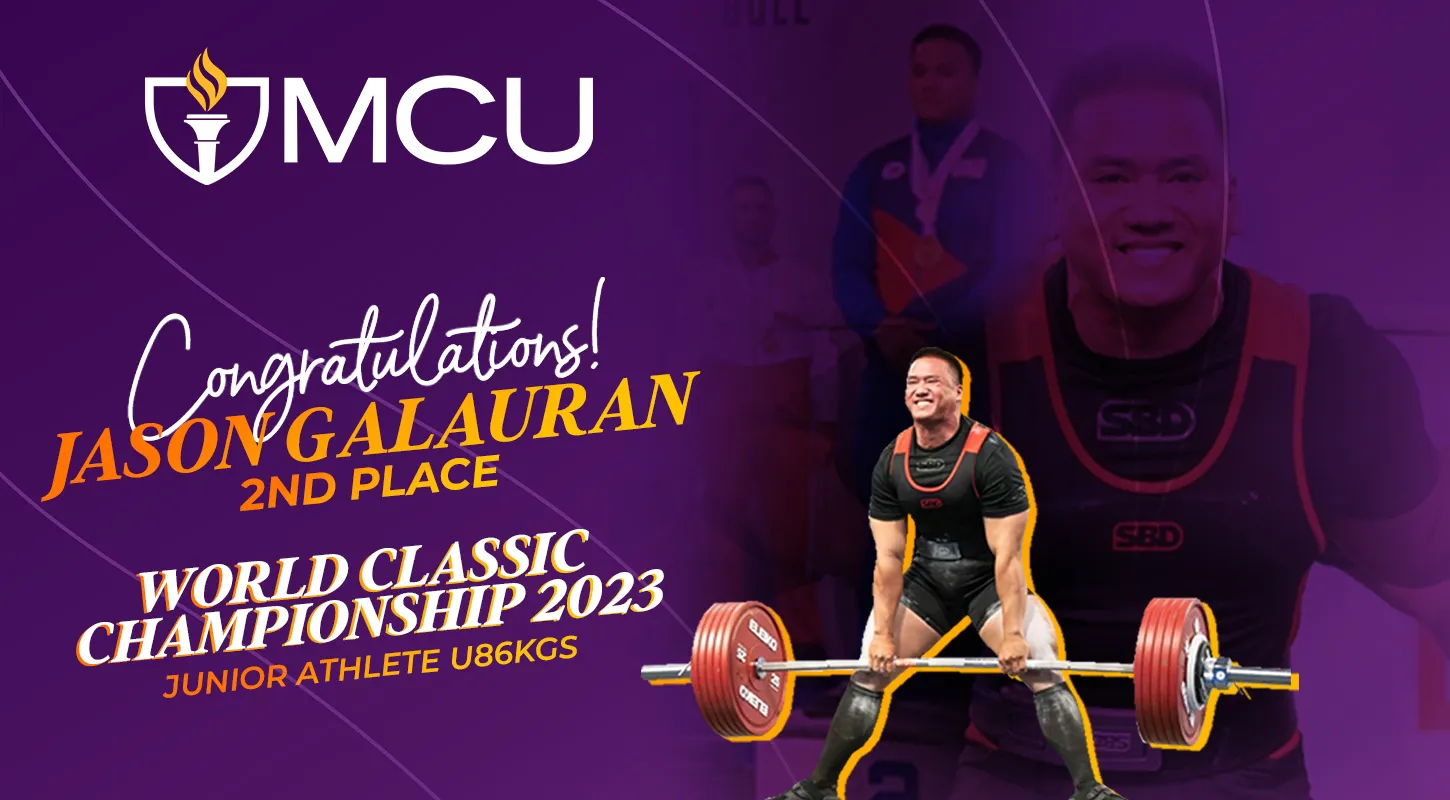 MCU-CPT's Jason Galauran Secures 2nd place at World Classic Championship 2023
